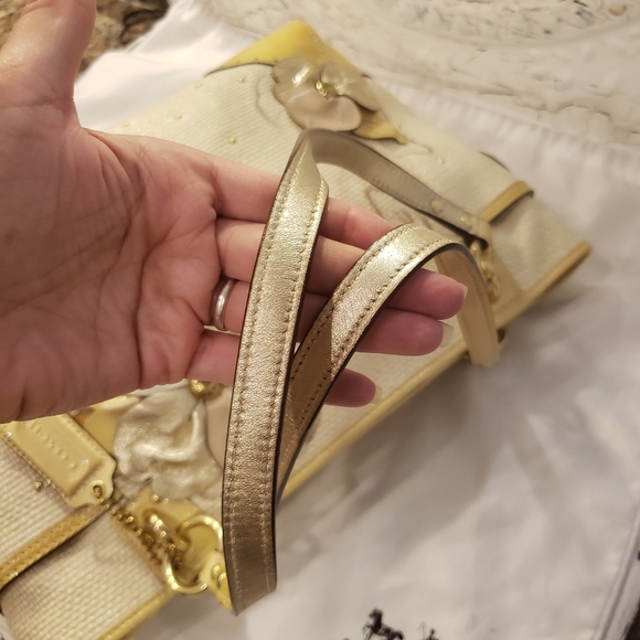 Coach Limited edition Hamptons Floral Straw Bag 98 - Picture 11 of 16